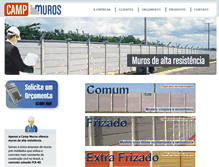 Tablet Screenshot of campmuros.com.br